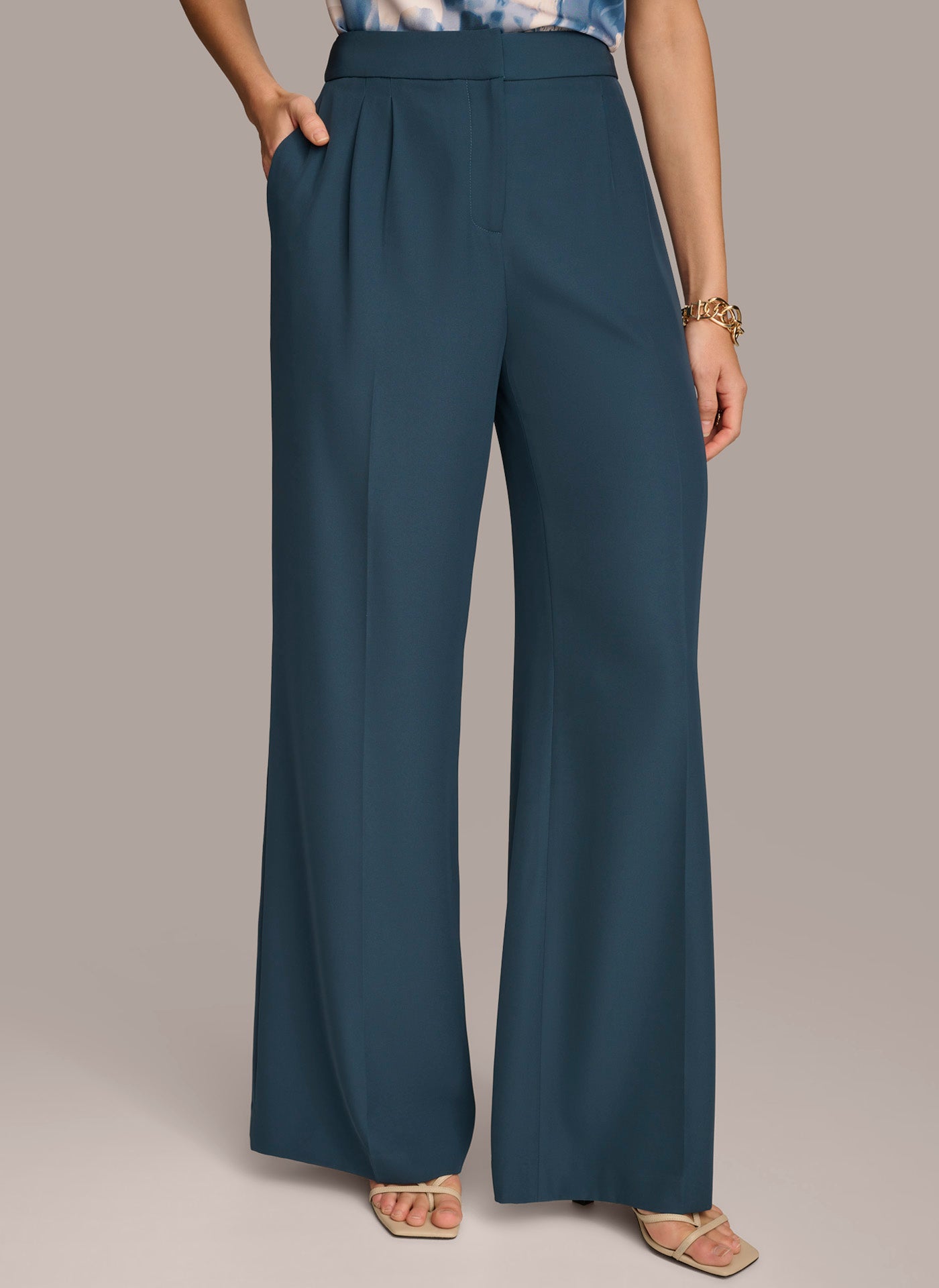 (image for) EXQUISITE SOFT SUITING WIDE LEG PANT